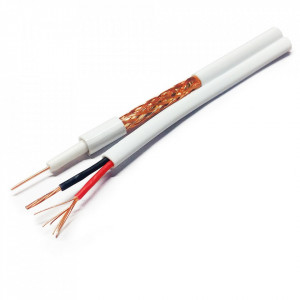 Koaksijalni kabl RG59+2x0.75 beli