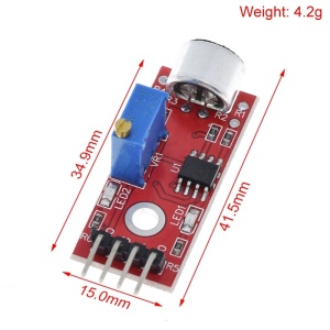 KY-037 Senzor zvuka visoke osetljivosti za Arduino i Raspberry Pi sa analognim i digitalnim izlazom - Img 2