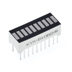 LED bargraf displej 10 segmenata višebojni - Linijski indikator nivoa (KYX-B10BGYR) - Img 3