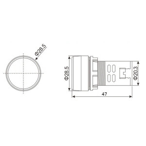 LED termometar AD22-22TM žuti - Img 2