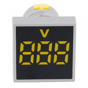 LED voltmetar 60-500VAC 22mm žuti - Img 5
