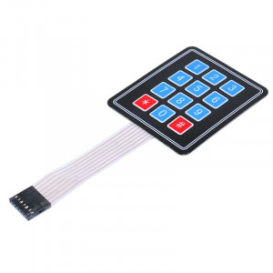 Matrična Membranska Tastatura 3x4 za Arduino (12 tastera) - Samolepljiva - Img 1