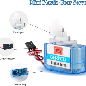 Micro Digital Servo Motor GH-S37D 3.7g za RC modele i Arduino - Img 3