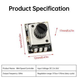 Mini ESC Tester i PWM Regulator Brzine Motora 2.6V-26V - Img 5