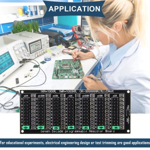 Otporna dekada 1Ω - 9.99MΩ, 0.5W precizna programabilna ploča - Img 7