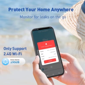 Pametni WiFi Senzor Curenja Vode i Poplave Tuya / Smart Life sa Sirenom - Img 6