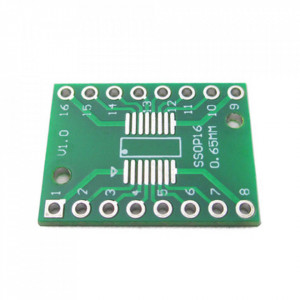 PCB Adapter SOP16 / SSOP16 / TSSOP16 na DIP16 - Dvostrana Adapter Pločica - Img 3