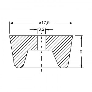 Podnožje za kutiju 17.5x9mm - Img 2