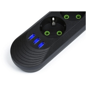 Produžni kabl 3xšuko+3xUSB-A sa prekidačem 1.5m - Img 3