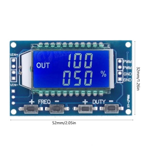 PWM Generator Signala XY-LPWM 1Hz-150kHz sa LCD Ekranom - Digitalni Generator Impulsa i Frekvencije - Img 12