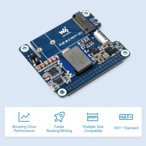 RaspberryPi 5 PCIe na M.2 adapter (C) sa PoE funkcijom
