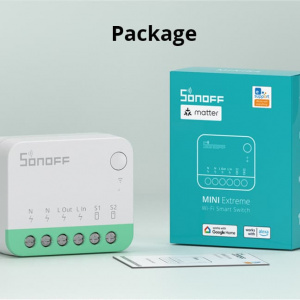 SONOFF MINIR4M Extreme Matter Pametni Prekidač Wi-Fi 2400W 10A - Apple Home / Google Home / Alexa - Img 4