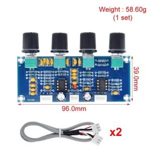 Stereo Audio Pretpojačalo XH-A901 NE5532 sa Regulacijom Boje Tona 12-24V - Img 2