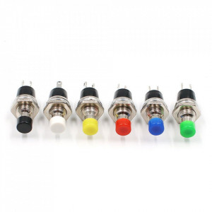 Taster za montažu na šasiju 0.5A 250V 7mm beli - Img 4