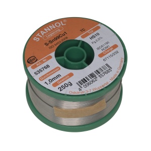 Tinol žica za lemljenje 1.0mm 250gr Sn99Cu1 STANNOL PBF