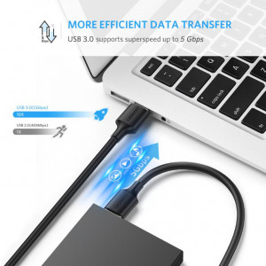 UGREEN USB 3.0 Kabl Muški na Muški (M/M) 0.5m Crni - Img 3