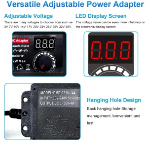 Univerzalni podesivo napajanje 3V-36V 2A 72W sa LCD ekranom - Img 5