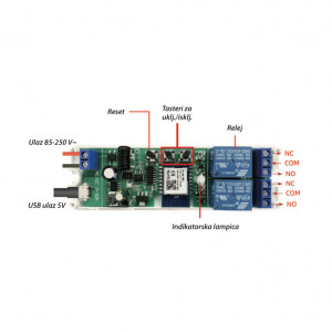 WiFi smart relejni prekidač 2CH - Img 2