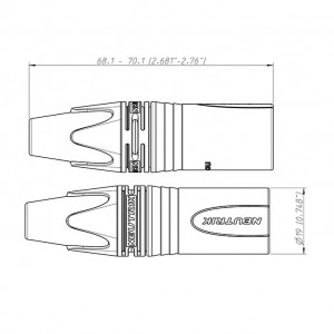 XLR M 3P za kabl NC3MXX - Img 2
