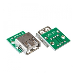 Ženski USB A na DIP Adapter Pločica za lemljenje (4 pina, 2.54mm) - Breakout Modul za Prototip Ploče - Img 2