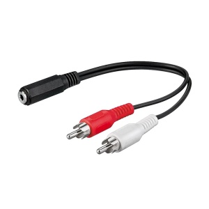 Adapter 3.5mm ST F-2xRCA M 0.2m