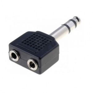 Adapter 6.3mm ST M-2x3.5mm ST F