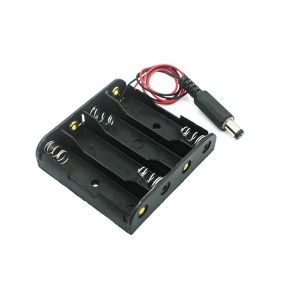 Baterijsko kućište 4xAA sa napojnim DC konektorom 2.1x5.5mm