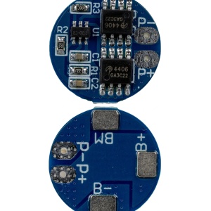 BMS Zaštita 2S 5A 7.4V / 8.4V Li-ion LiPo - HX-2S-A2 Okrugla - Img 2
