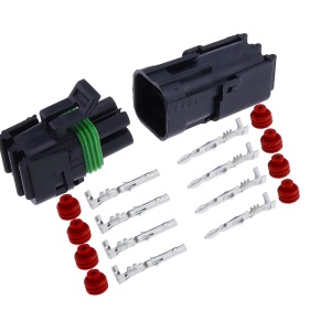 Delphi Weather Pack 4-Pin Vodootporni Konektor - Set (Muški + Ženski)