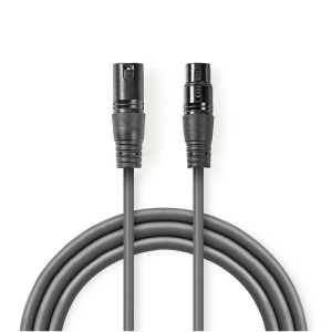 Digitalni DMX kabl 110 Ohm – XLR 3-pinski (M) na XLR 3-pinski (Ž) – 10m