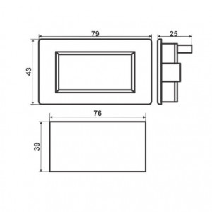 Digitalni LCD voltmetar 0-500VAC - Img 2