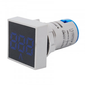 Digitalni Panelni Voltmetar AC 60-500V 22mm Kvadratni Plavi