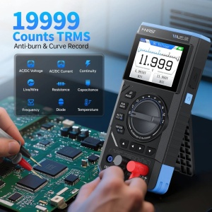 FNIRSI DST-210 Multimetar i Osciloskop 3-u-1 - 10MHz, 48MSa/s, Generator Signala - Img 4