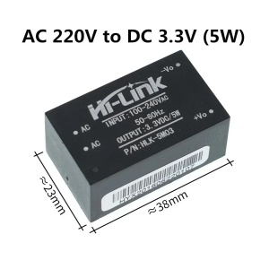 Hi-Link HLK-5M03 AC-DC Naponski Modul 220V na 3.3V 5W (1500mA) - Img 3