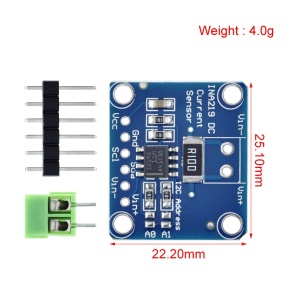 INA219 Senzor Struje i Napona I2C Modul za Arduino / ESP32 - Img 2
