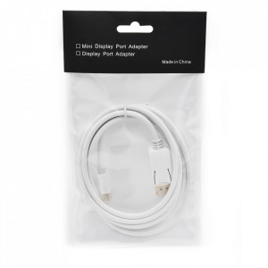 Kabl mini DisplayPort muški-DisplayPort muški 1.8m beli - Img 2