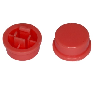 Kapica za taster 12x12x7.3mm crvena
