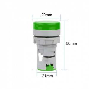 LED frekvencmetar 20-75Hz 22mm zeleni - Img 3