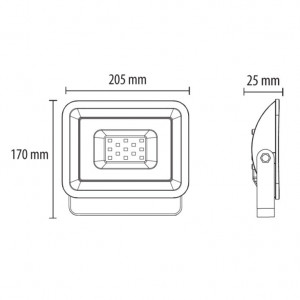 LED reflektor 50W beli - Img 2