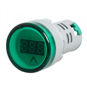 LED voltmetar 60-500VAC 22mm zeleni
