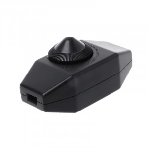 Međugajtanski dimer za lampu (regulator jačine svetla) – crni, 2A/150W