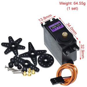 MG996R 360 stepeni Servo Motor sa Metalnim Zupčanicima - Digitalni High Torque za Arduino - Img 2