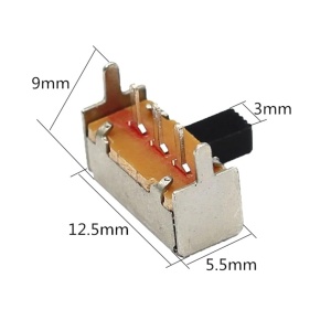 Mini Klizni Prekidač SK12F14 – Horizontalni 3-pin (SPDT) 2 Pozicije - Img 3