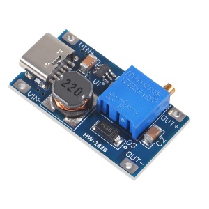 MT3608 DC-DC Step-Up Pretvarač Napona sa USB-C 2A (5V-28V) - Podesivi Boost Modul - Img 5