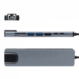 Multifunkcionalni USB hub "8 u 1" - Img 3