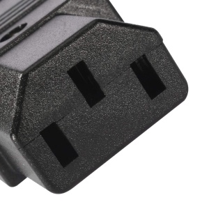 Naponski konektor IEC C14 ženski za kabl 10A 250V Crni - Strujna utičnica za računar / UPS - Img 5
