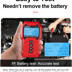 NOYAFA NF-512 Digitalni Tester Akumulatora i Sistema 12V/24V (5Ah - 200Ah) - Img 7