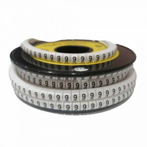 Oznaka za provodnik EC-0 "9" bela-100 komada