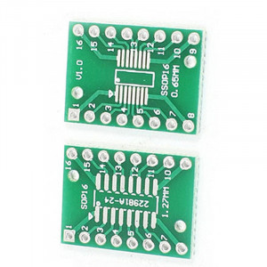PCB Adapter SOP16 / SSOP16 / TSSOP16 na DIP16 - Dvostrana Adapter Pločica - Img 4