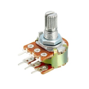 Potenciometar jednoobrtni stereo WH148S LIN 1K